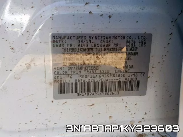 3N1AB7AP1KY323603 фото 2