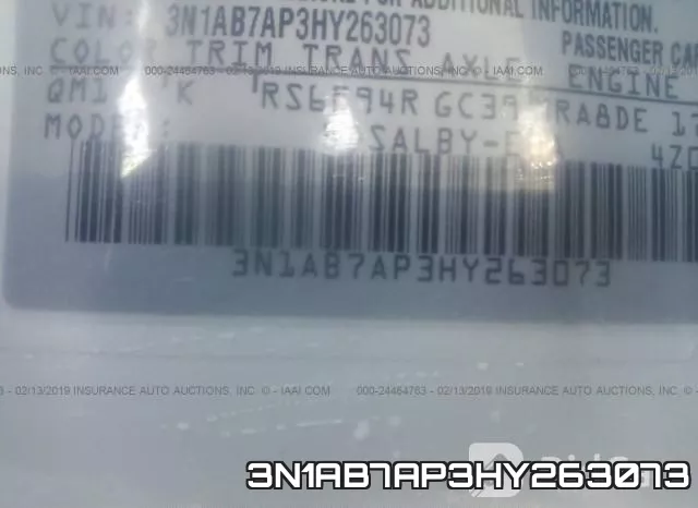3N1AB7AP3HY263073 фото 10