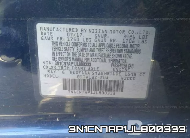 3N1CN7AP1JL800333 фото 10