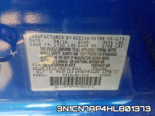 3N1CN7AP4HL801373 фото 2