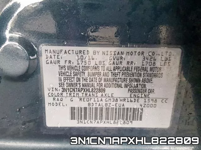 3N1CN7APXHL822809 фото 2