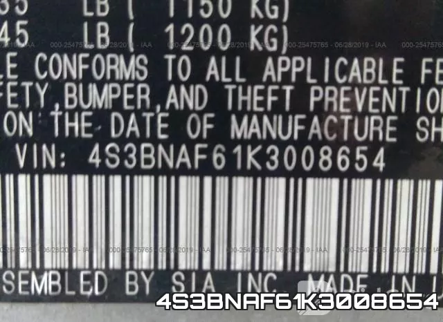 4S3BNAF61K3008654 фото 10