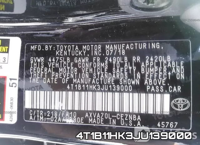4T1B11HK3JU139000 фото 10