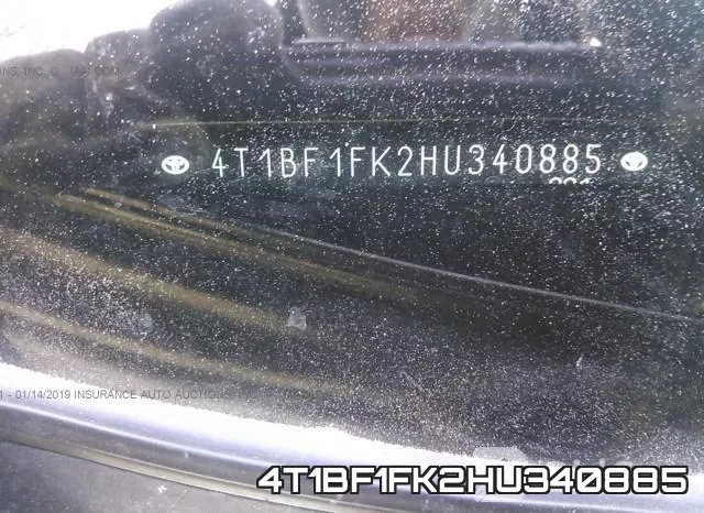 4T1BF1FK2HU340885 фото 10