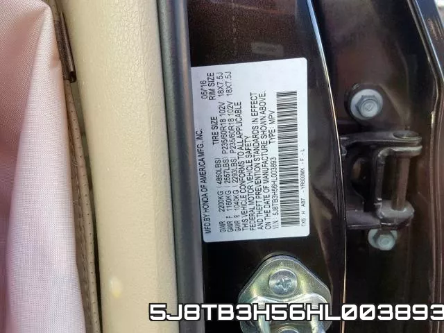 5J8TB3H56HL003893 фото 2