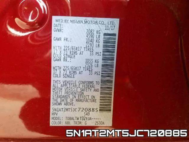 5N1AT2MT5JC720885 фото 2