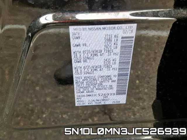 5N1DL0MN3JC526939 фото 2