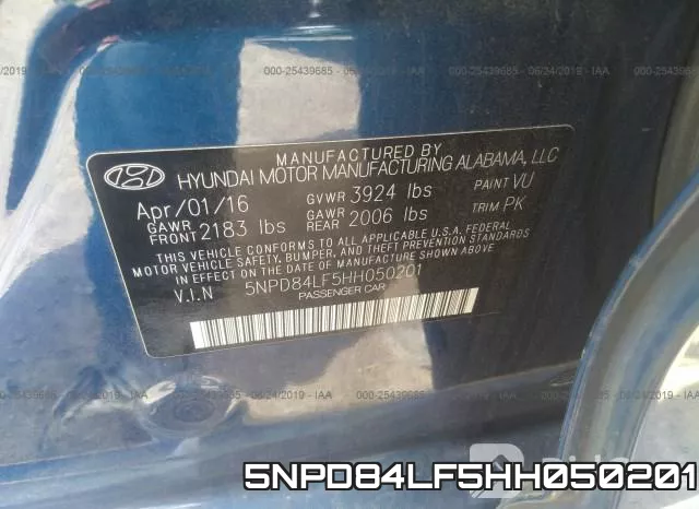 5NPD84LF5HH050201 фото 10