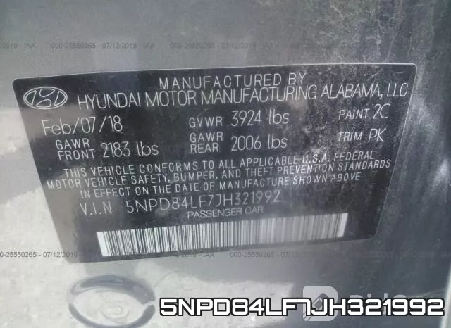 5NPD84LF7JH321992 фото 10