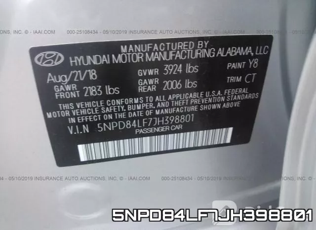 5NPD84LF7JH398801 фото 10
