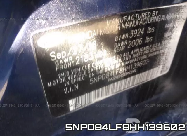 5NPD84LF8HH139602 фото 10