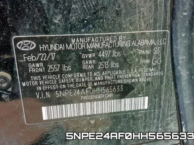 5NPE24AF0HH565633 фото 2