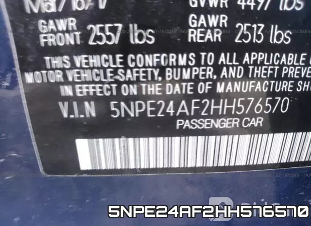 5NPE24AF2HH576570 фото 10