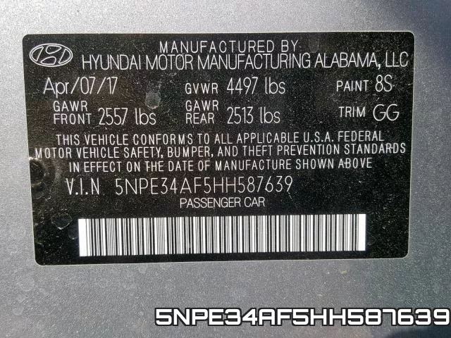 5NPE34AF5HH587639 фото 2