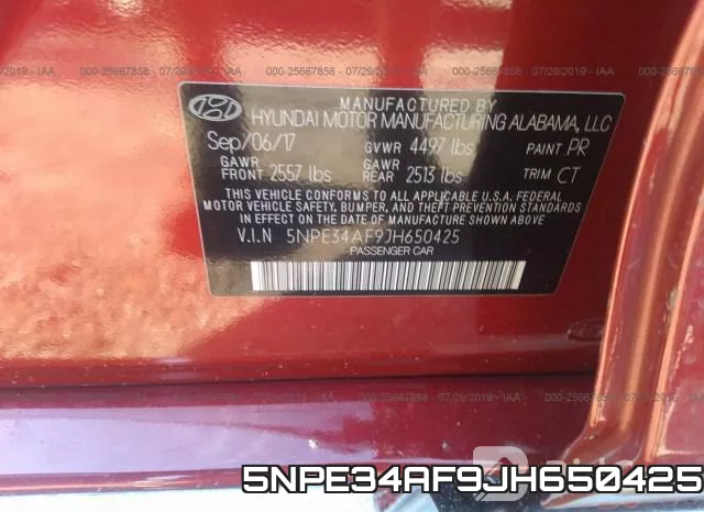 5NPE34AF9JH650425 фото 10