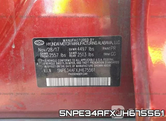 5NPE34AFXJH675561 фото 10