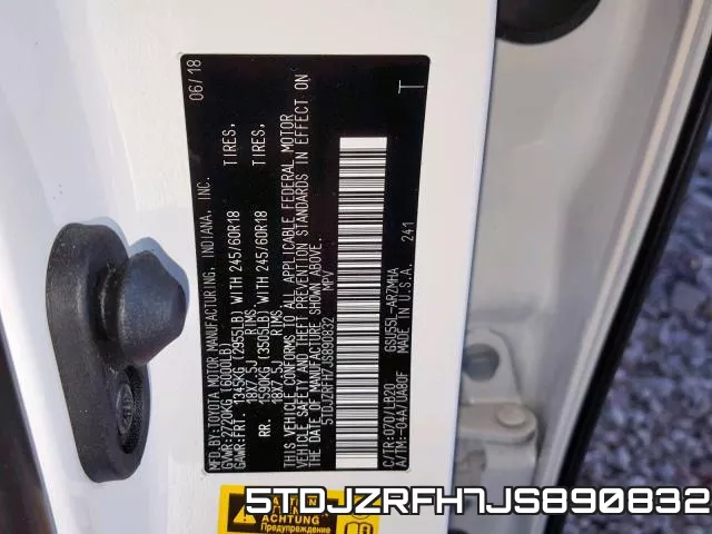 5TDJZRFH7JS890832 фото 2