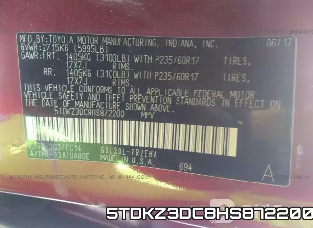5TDKZ3DC8HS872200 фото 10