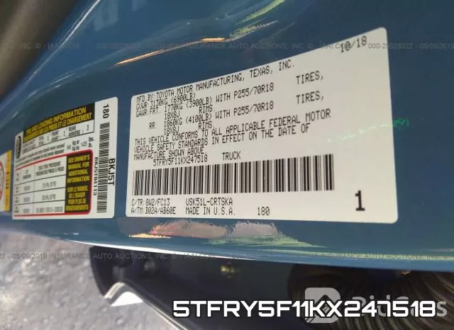 5TFRY5F11KX247518 фото 10