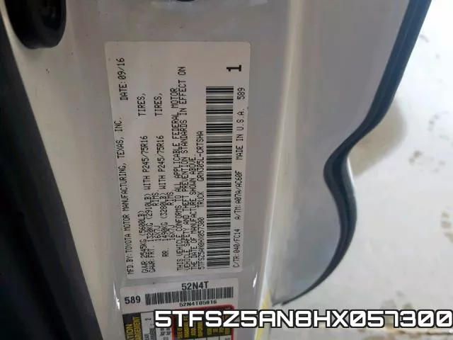 5TFSZ5AN8HX057300 фото 2