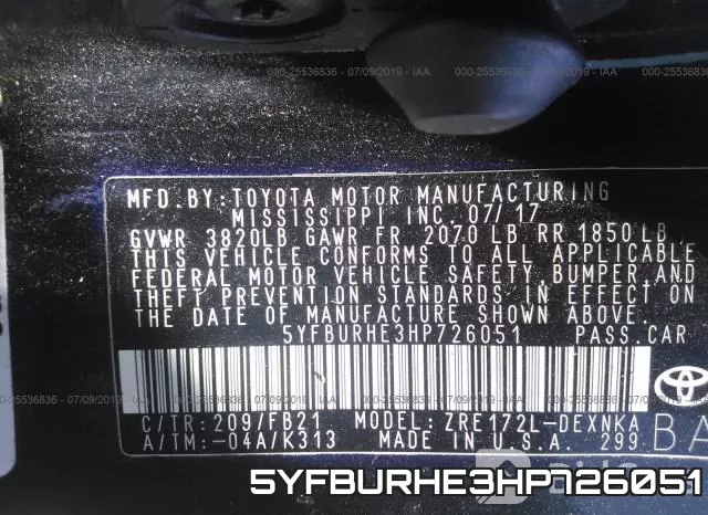 5YFBURHE3HP726051 фото 10