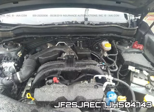 JF2SJAEC7JH504743 фото 2