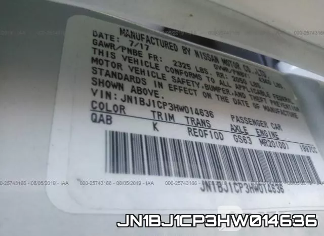 JN1BJ1CP3HW014636 фото 10