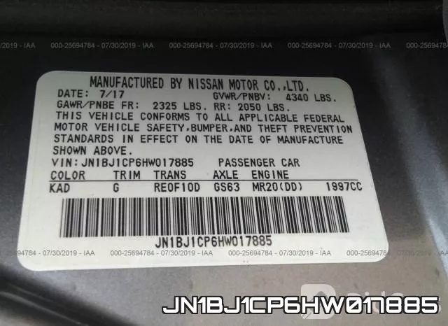 JN1BJ1CP6HW017885 фото 10