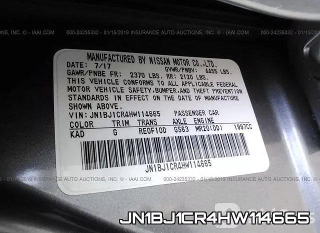 JN1BJ1CR4HW114665 фото 10
