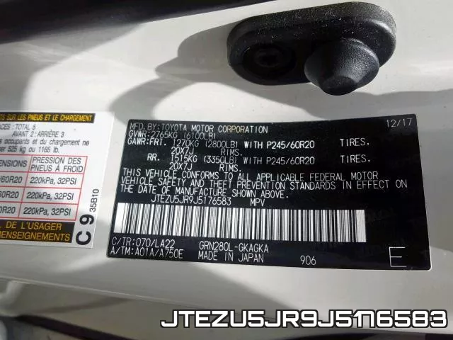 JTEZU5JR9J5176583 фото 2