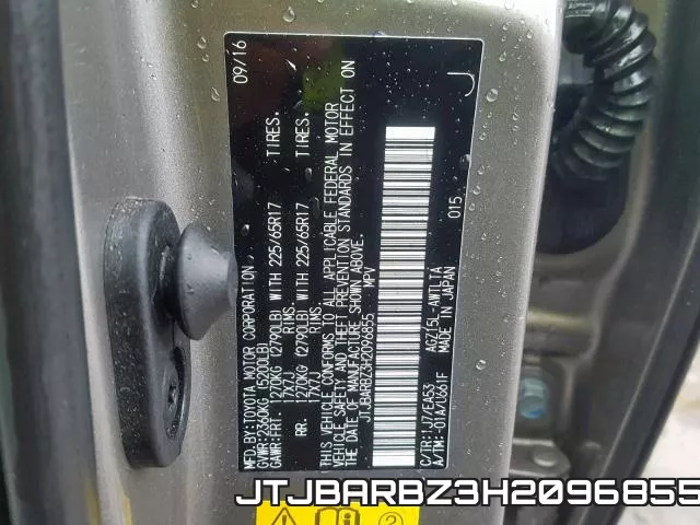 JTJBARBZ3H2096855 фото 2