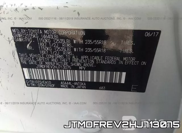 JTMDFREV2HJ713075 фото 10