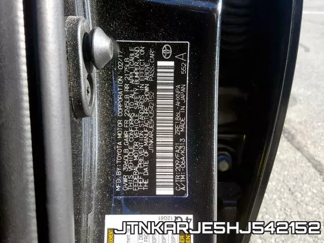 JTNKARJE5HJ542152 фото 2