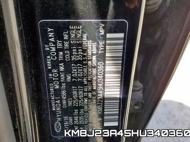 KM8J23A45HU340360 фото 2
