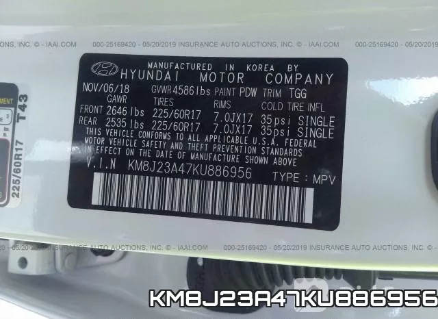 KM8J23A47KU886956 фото 10