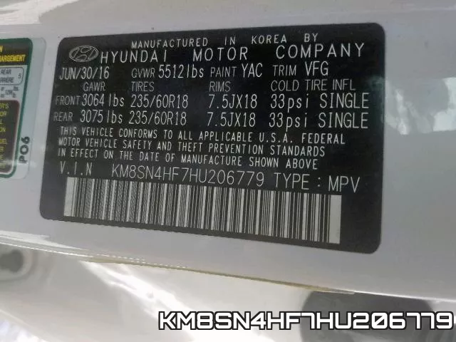 KM8SN4HF7HU206779 фото 2