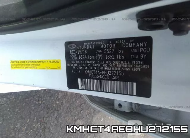 KMHCT4AE8HU272155 фото 10