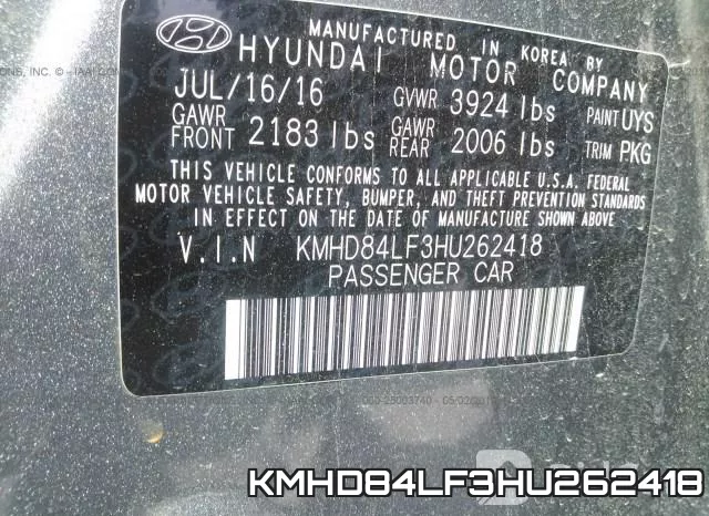 KMHD84LF3HU262418 фото 10