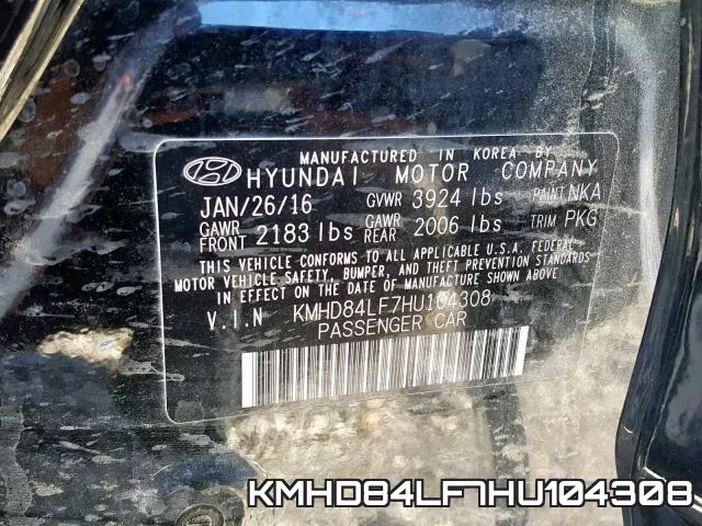 KMHD84LF7HU104308 фото 2