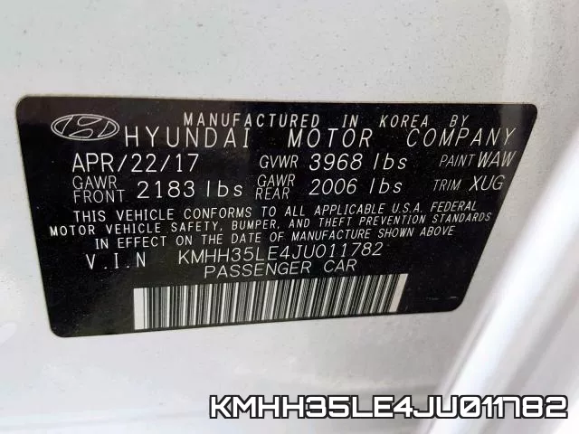 KMHH35LE4JU011782 фото 2