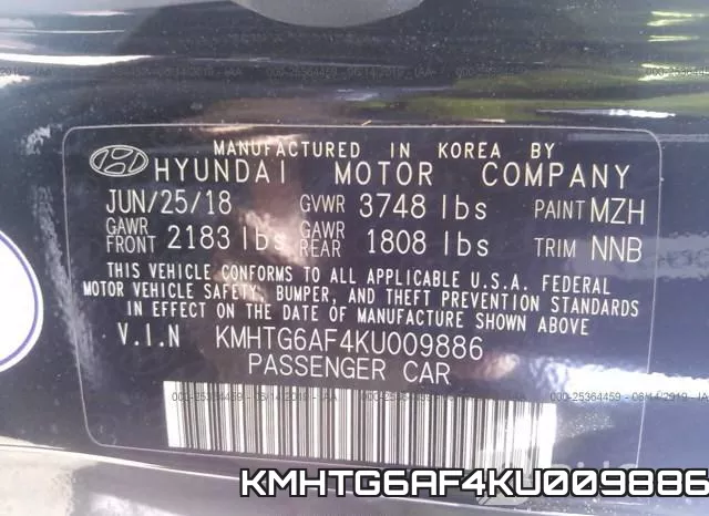 KMHTG6AF4KU009886 фото 10