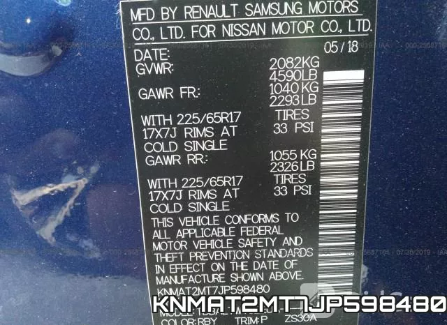 KNMAT2MT7JP598480 фото 10