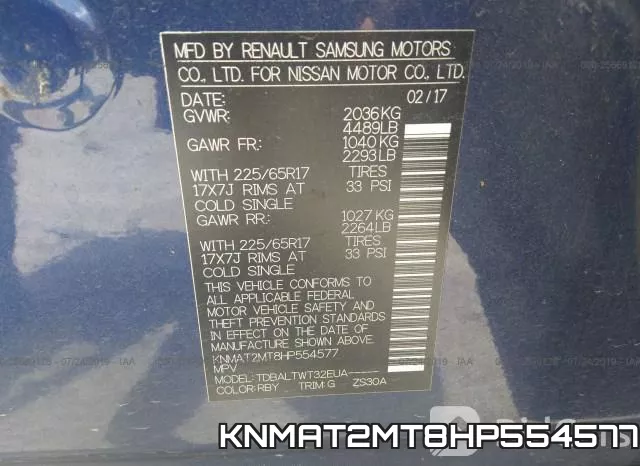 KNMAT2MT8HP554577 фото 10