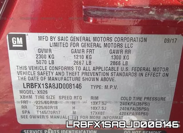 LRBFX1SA8JD008146 фото 10