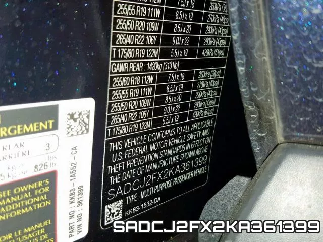 SADCJ2FX2KA361399 фото 2