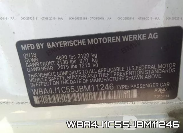 WBA4J1C55JBM11246 фото 10