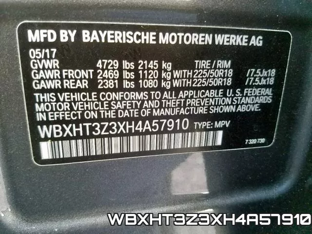 WBXHT3Z3XH4A57910 фото 2