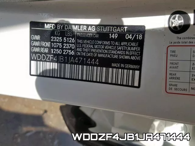 WDDZF4JB1JA471444 фото 2