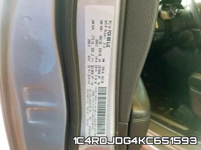 1C4RDJDG4KC651593 фото 2