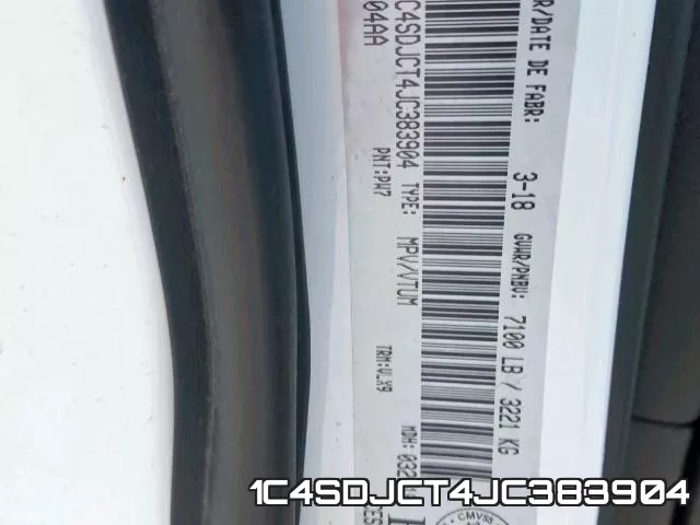 1C4SDJCT4JC383904 фото 2